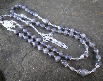 Classic Rosary - Larvikite