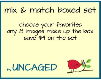 Card Set--Mix & Match Boxed Set of 8 Cards