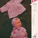 Emu 6277 Vintage Doll Clothes to fit 16 inch and 20 inch tall baby dolls instant download knitting pattern