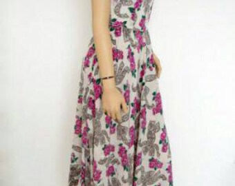 SOLD* Late 1940's Crepe Dress