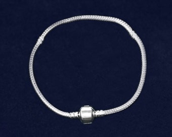 7 in Silver Bracelet Snake Chain Style (RETAIL) (RE-JPART-B-47A)
