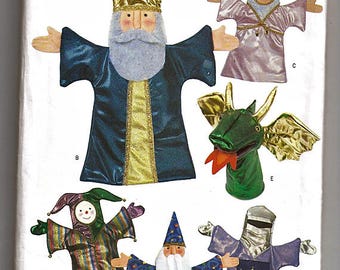 Puppet Theater and Six Hand Puppets / Original Butterick Crafts Uncut Sewing Pattern 3230