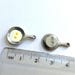 4 Frying Pan charms, Frying Pan Pendant, antique silver plated pewter charm, pewter frying pan, frying pan egg charm, 3D charm