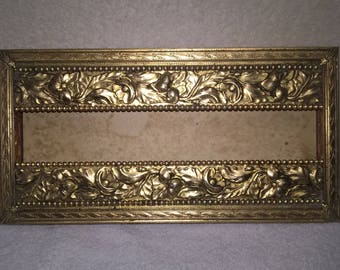Ormolu Gold Kleenex Box Holder Orchid Pattern