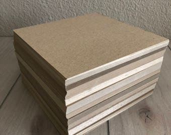 50 - 8" x 8" Chipboard Sheets