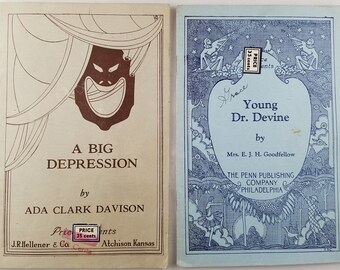 Scripts for Two Short Plays Circa 1930