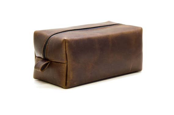 Men Toiletry Bag Mens Leather Toiletry Bag Personalized