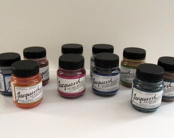 Acid Dyes, Jacquard (Kit of Fifteen .5oz jars for protein fibers and most nylons - just use vinegar and heat)
