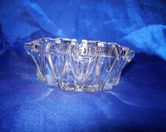 Clear Pressed Glass Ash Tray