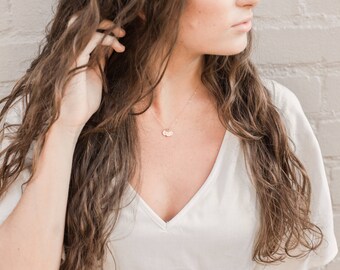 Tiny Disc Initial Necklace, Custom Dainty Discs Letter Necklace, 1 2 3 4 5 or 6 Initials Necklace, Rose Gold, Gold, Silver Discs Necklace