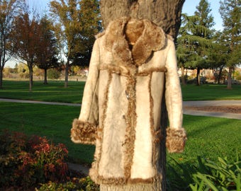 vintage 1970s shearling coat