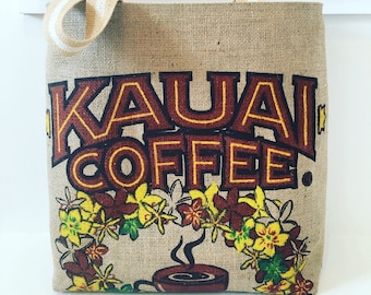Kauai Coffee Sack Tote/ Farm Tote/ Market Bag