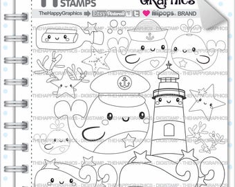 Whale Stamp 80OFF Commercial Use Digi Digital Image Summer Digistamp Coloring Page Nautical Graphic Marine