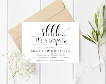 surprise invitation template
