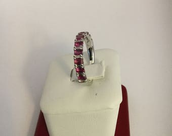 14k white gold begetter pink sapphire Ring