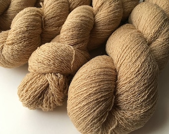 Reclaimed Lace Yarn - Washable Wool - Camel