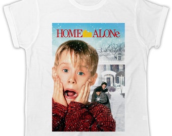 Home Alone movie poster t-shirt birthday present ideal gift cool retro t-shirt