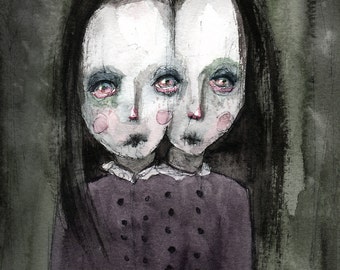 The Twins (print of my original painting)