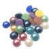 x3g (environ 25) cabochons en verre multicolore 6mm: CV0010