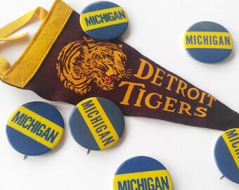 Vintage University of Michigan Button Pin