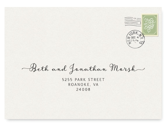 envelope address template printable