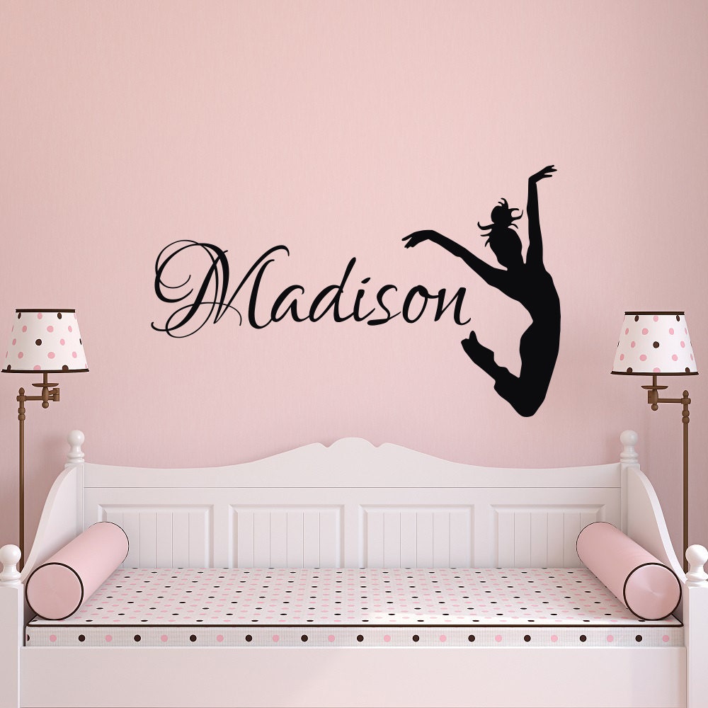 Dance Name Wall Decal Dance Wall Decal Girl Name Wall Decal