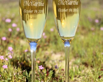 Wedding Toasting Flutes, Champagne Flutes, Personalized Champagne Flutes, Personalized toasting glasses