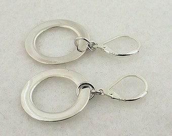 Sterling Silver Lever Back Earrings 44