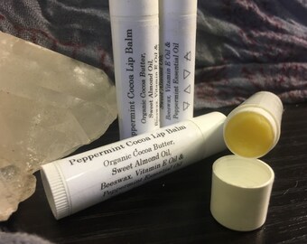 Organic Peppermint Cocoa Lip Balm
