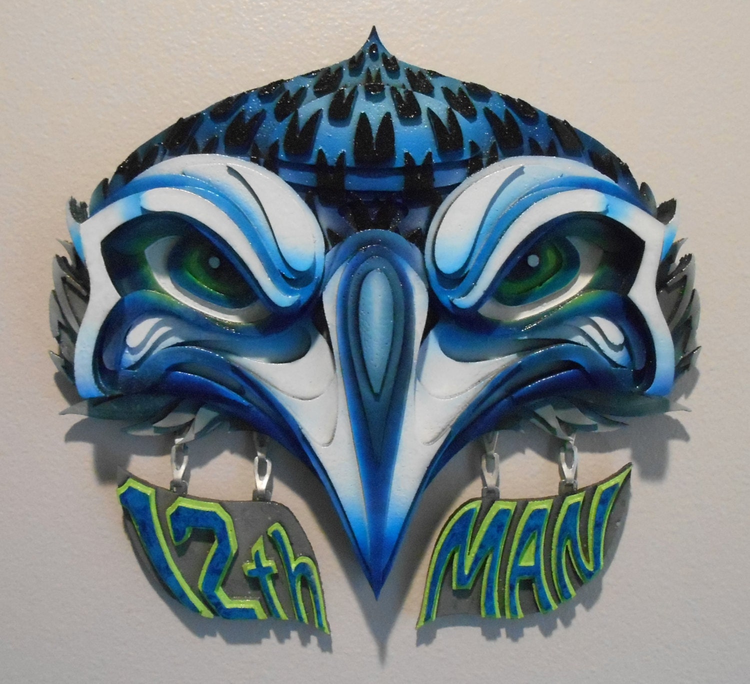 Seattle Seahawks 12th Man Mixed Media Wall Art