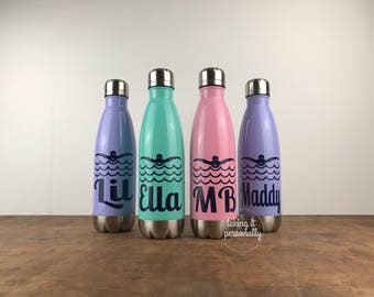 Swim Bottle / Swim Personalized Bottle / Butterfly Swim / Swimmer Bottle / Swim Team / Competitive Swim / Swim Coach / Swimmer Gift