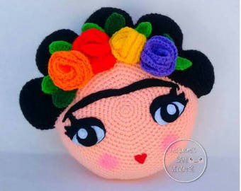 Patrón cojín Frida amigurumi