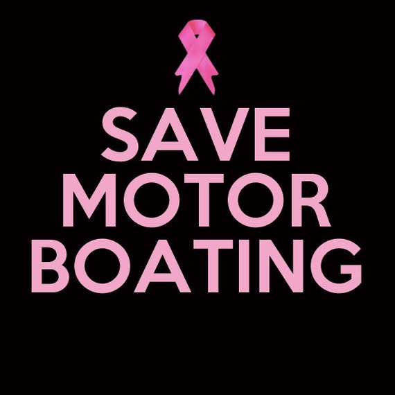 motorboating for breast cancer awareness