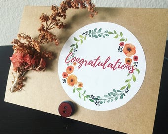 Congratulations Message Card