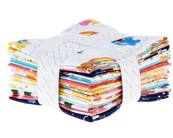 Camelot Fabrics - Care Bears Fat Quarter Bundle by Camelot Design Studio - 15 FQ's - 18" x 21" each FQ - 100% Cotton