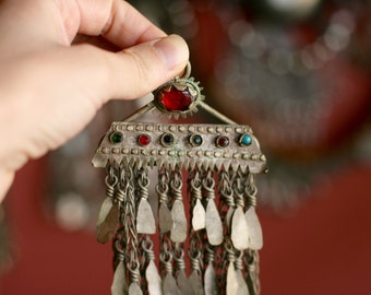Vintage Kuchi Kochi Koochi Dangle Pendant ATS Tribal Fusion Belly Dance Accessory