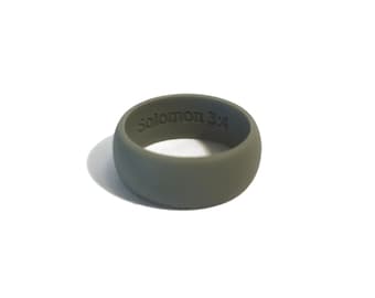 Custom Engraving Mens Silicone Wedding Ring Band Flexible Hypoallergenic Safety Rubber Modern Athletic Active-Wear Man Jewelry FREE SHIPPING