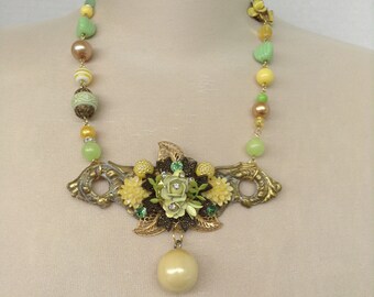 Floral Assemblage Necklace