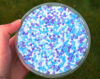 Aquamarine crunch floam scented slime 4 oz (fluid ounces)