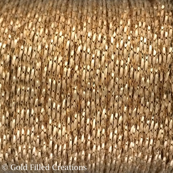 Gold Filled chain wholesale Beading chain 0.8mm Tiny and