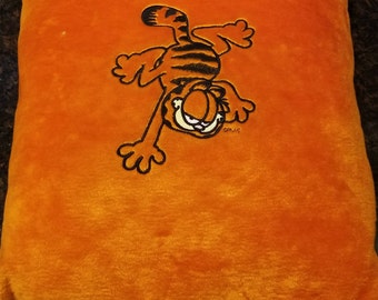 Garfield Throw Pillow, Embroidered