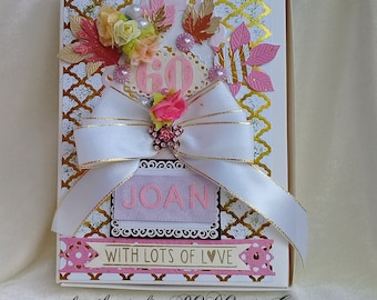 Card box. Birthday gift box. Photo keepsake box. Presentation box. Photo box. Anniversary box. Memory box.