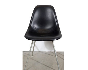 Eames Black Shell Chair Herman Miller Fiberglass Shell Chairs on H base