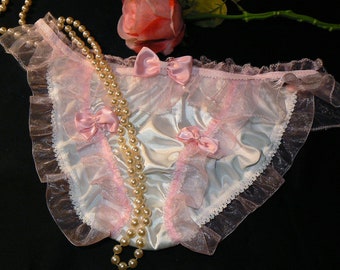 silky satin SISSY fun Pleasure Panties XXL