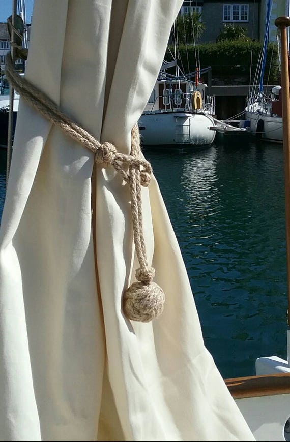 Rustic Rope Curtain Tie Backs Natural Rope Drape Ties
