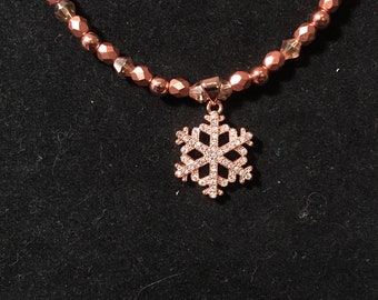 Copper colored necklace