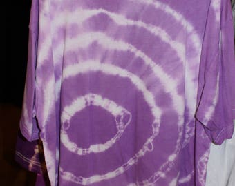 mens t-shirt XL purple tie dye
