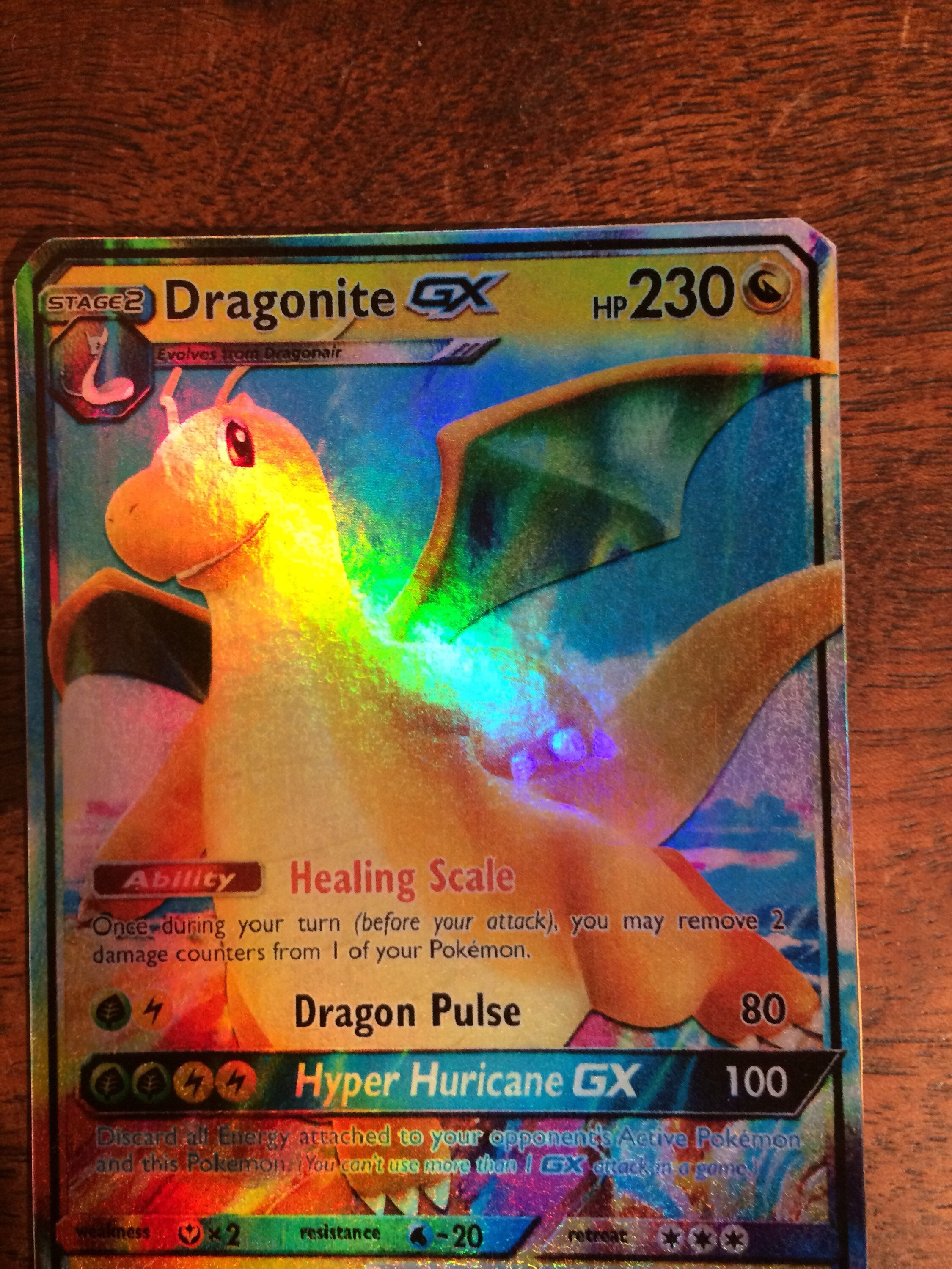 Dragonite gx ex pokemon orica custom card