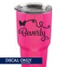 Butterfly Name Decal - Vinyl Sticker - Monogram Yeti Tumbler Decal