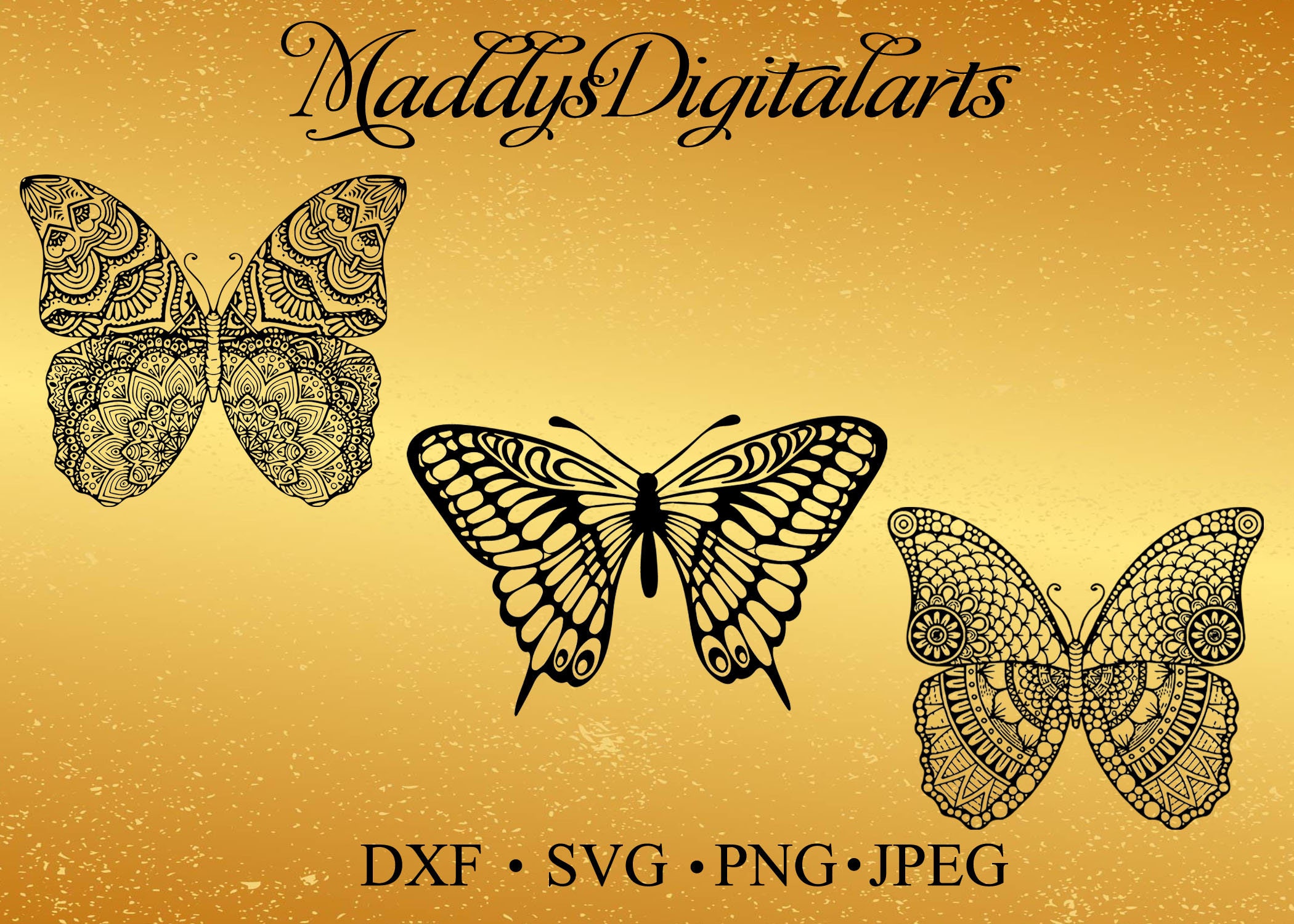 Butterfly Mandala Svg / Mandala SVG / Butterfly Mandala